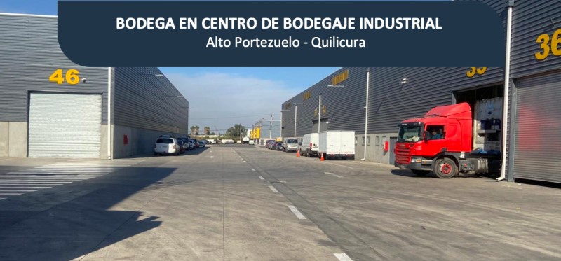 Imagen de Arriendo Bodega en Quilicura - EL JUNCAL - 1218 m² - 1D - 2B (Cod. 30545)