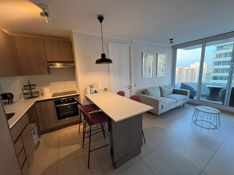 Imagen de Arriendo Departamento en Concón - ARRIENDO DEPTO AMOBLADO MARIPOSA 2D+2B+1 EST+TERRAZA+BODEGA - 54 m² - 2D - 2B (Cod. 32949)