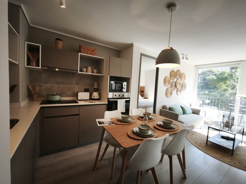 Imagen de Venta Departamento en Santiago - ESQUINA GARCÍA REYES SECTOR BARRIO YUNGAY - 49 m² - 2D - 2B (Cod. 36623)
